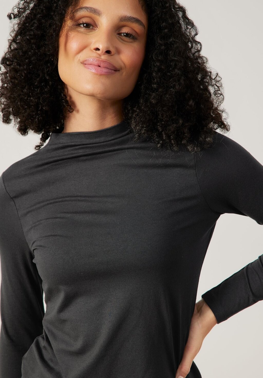 

Топ с длинными рукавами 1/1 ARM MIT TURTLENECK Gerry Weber, черный