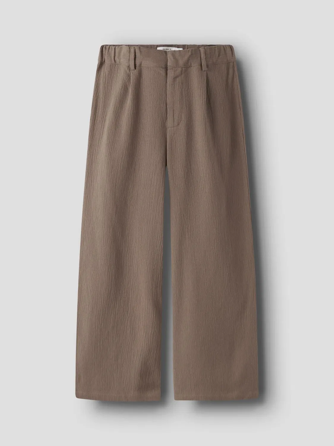 Штаны из ткани Loose Fit, Name it, коричнево-чечевичный — фото 3