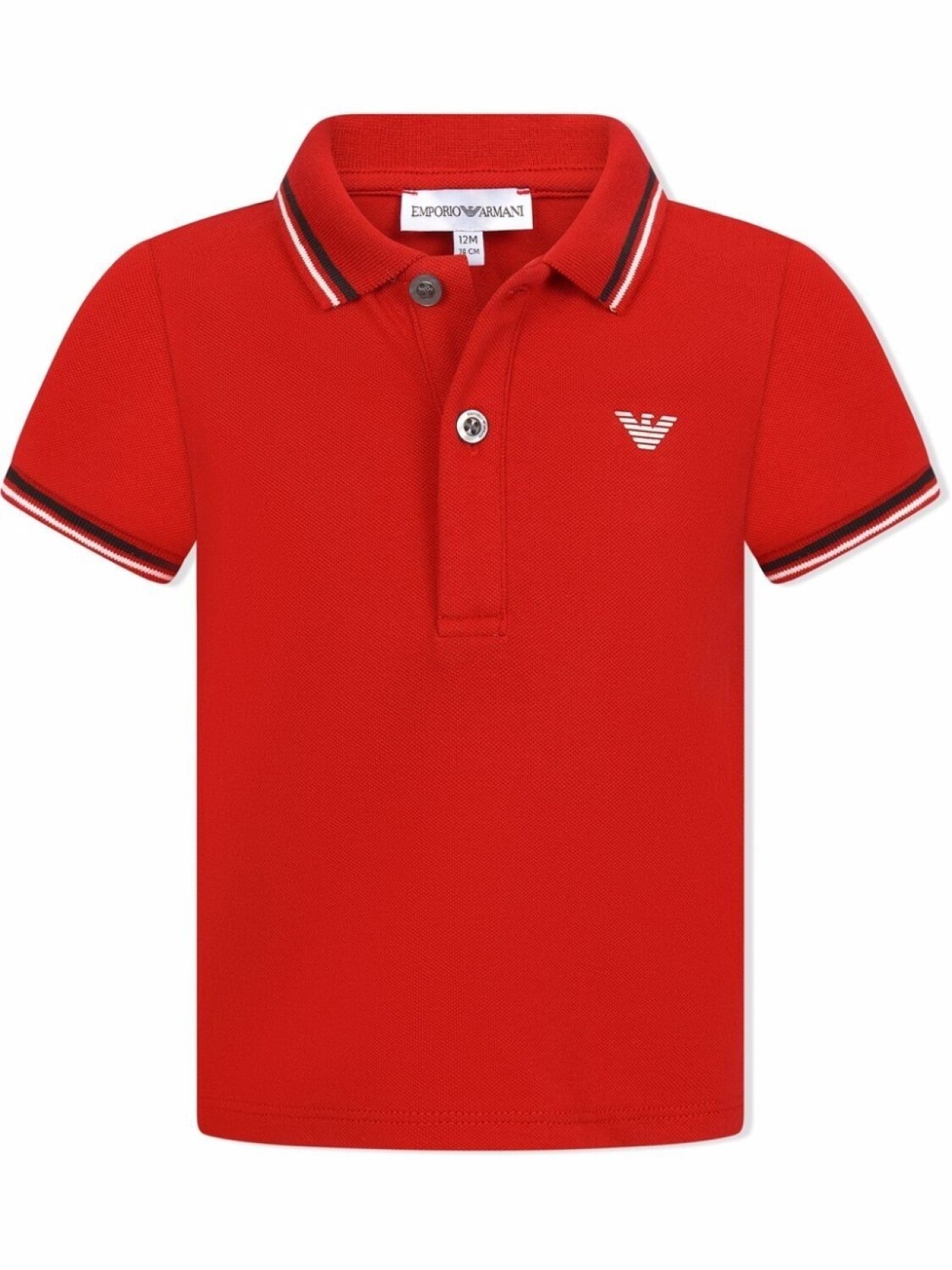 

Emporio Armani рубашка поло с логотипом, красный