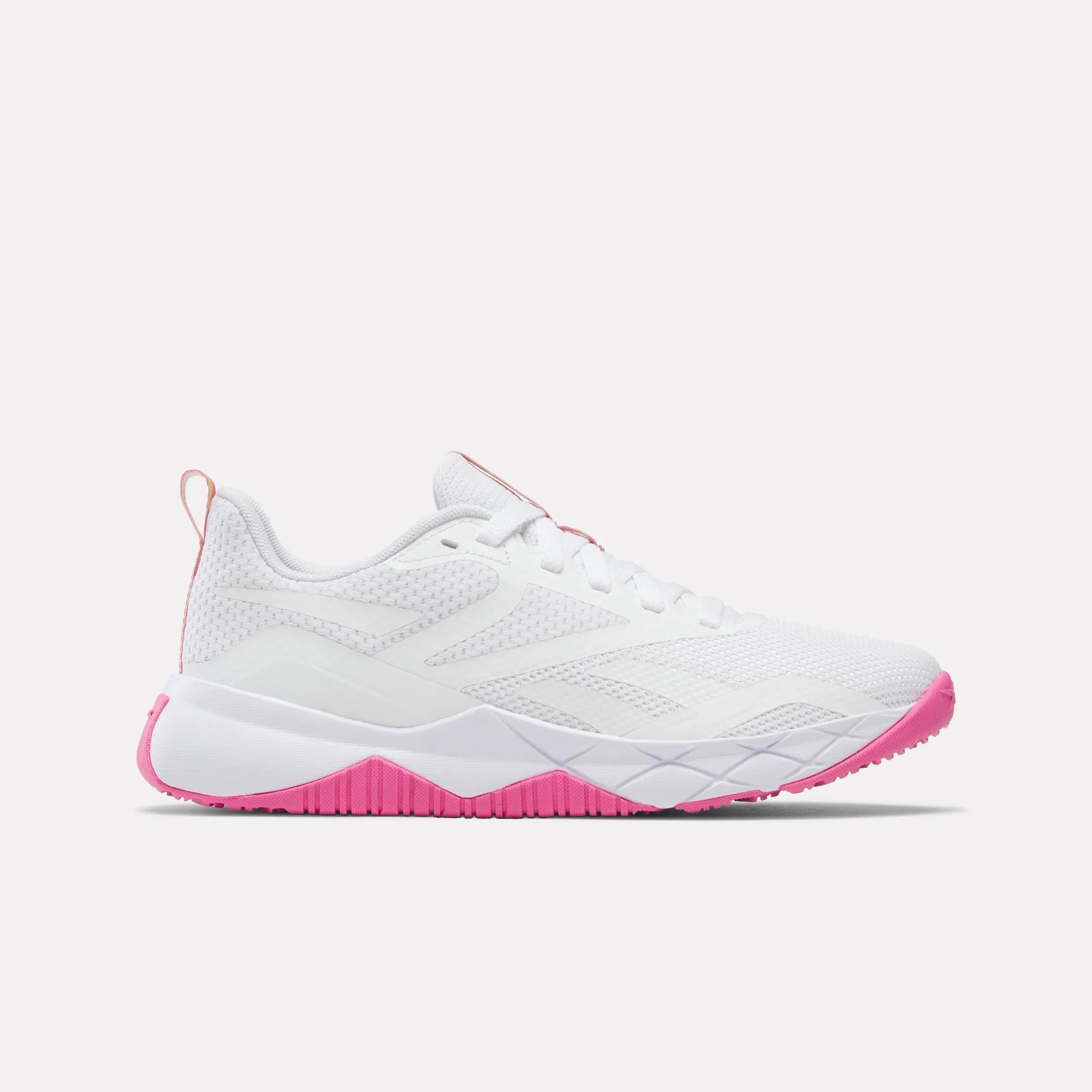 Тренировочные кроссовки NFX Reebok, белый/розовый