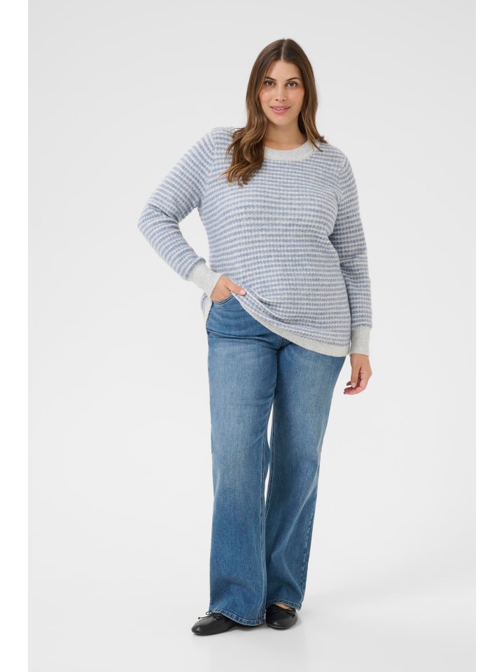 

KAFFE curve Вязаный свитер KCeliona свободного кроя, светло-серый, размер M/Windward Structure