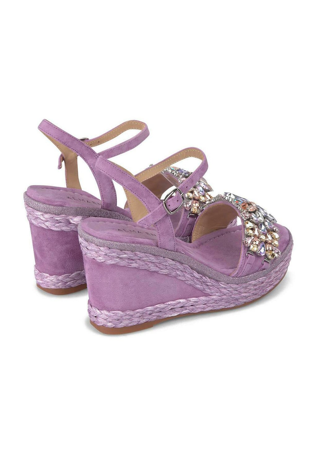 Босоножки на танкетке PUNTERA Y CIERRE CON HEBILLA - High heeled sandals Alma en Pena, фиолетовый — фото 4