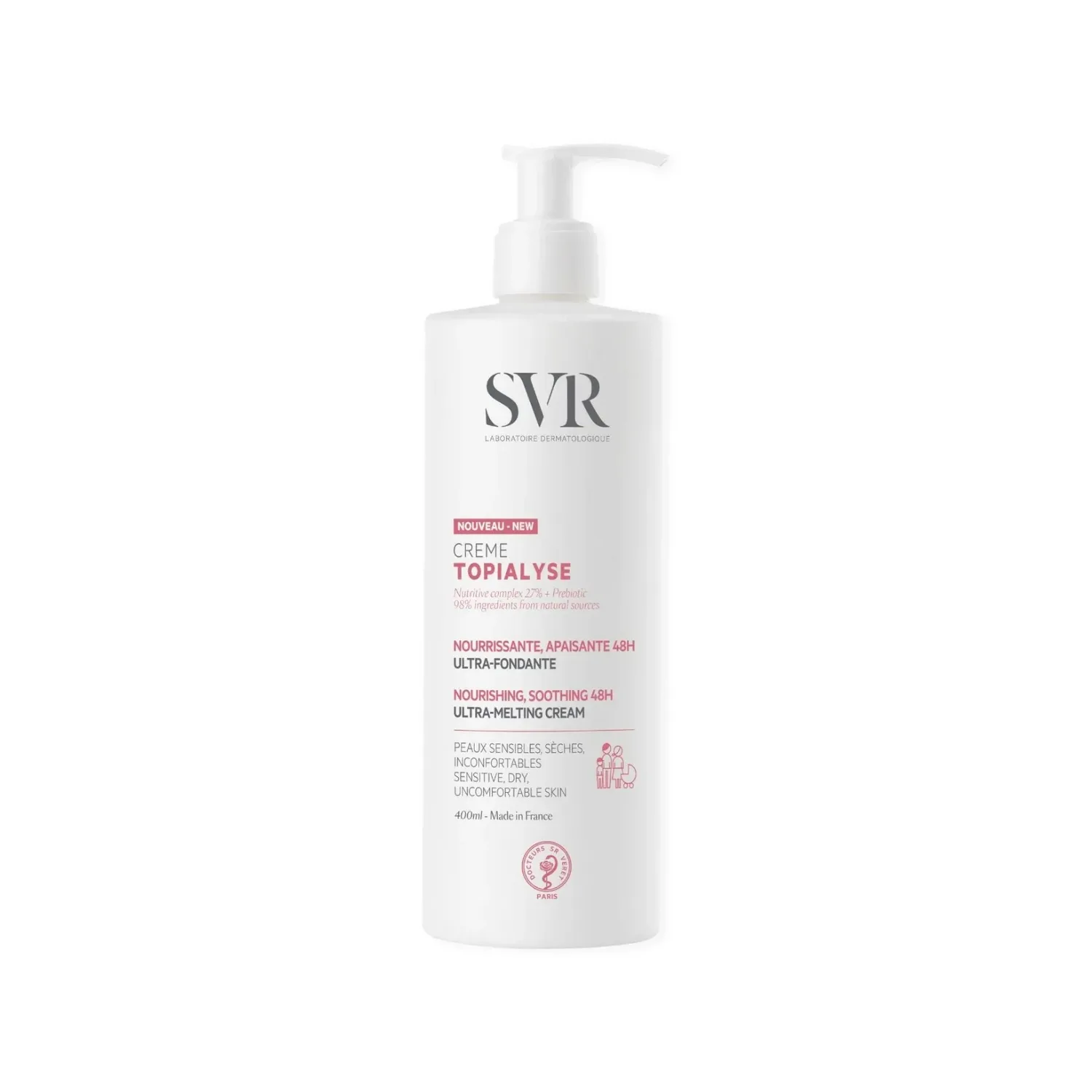 Увлажняющий крем Topialyse SVR, 400ml