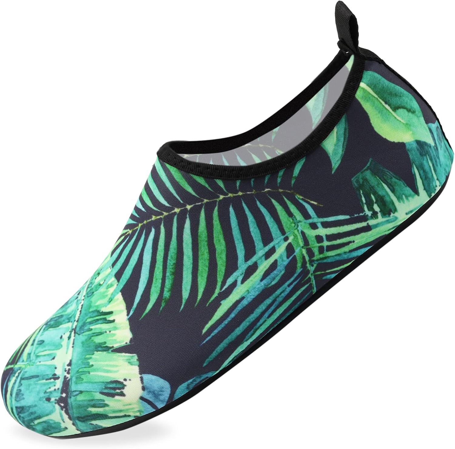 

Водные тапочки для женщин и мужчин, для плавания, быстросохнущие, взрослые акваноски, нескользящие, для йоги, бассейна, кемпинга и пляжа Valennia, Palm Leaves