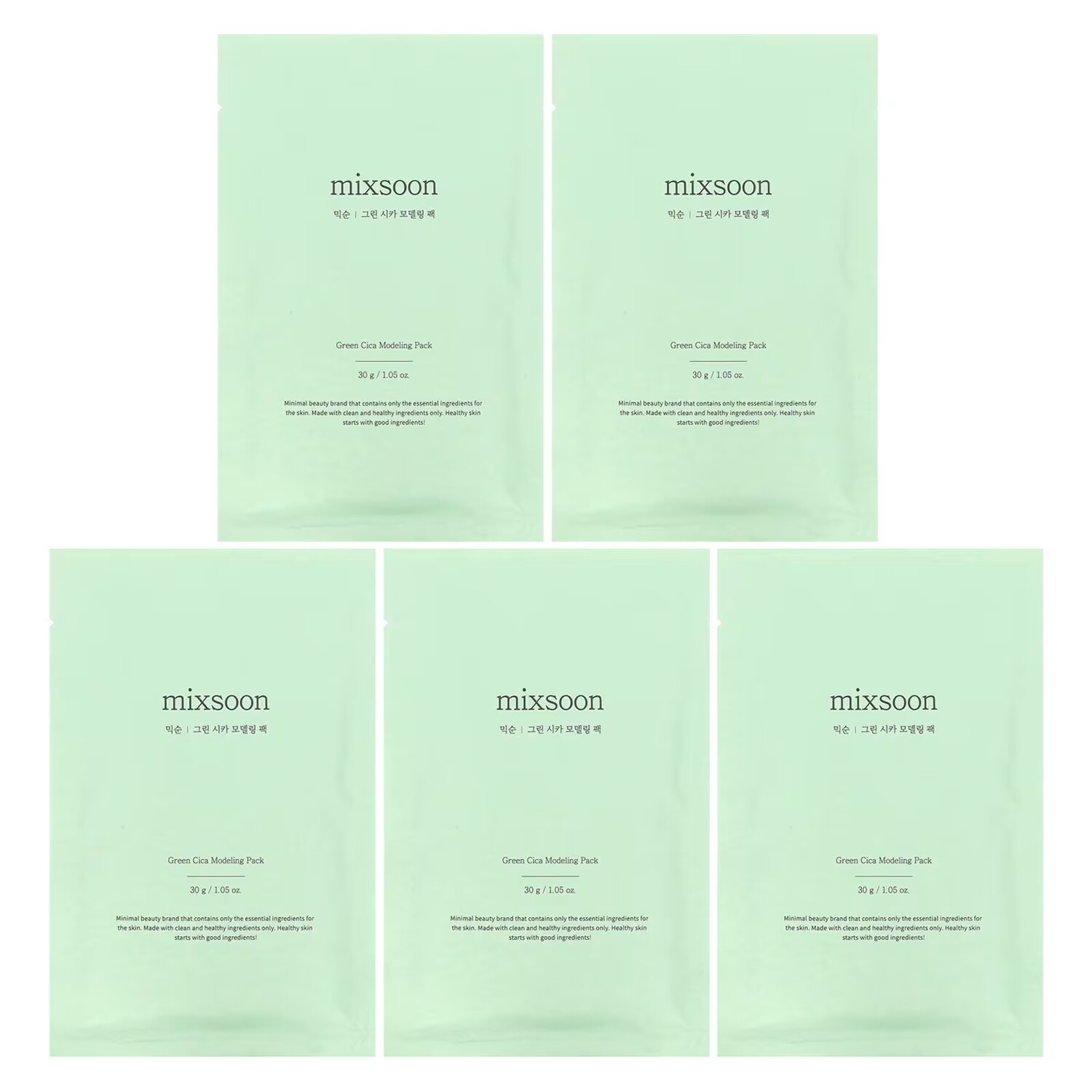 

Набор для моделирования Mixsoon Green Cica, 5 упаковок по 30 г