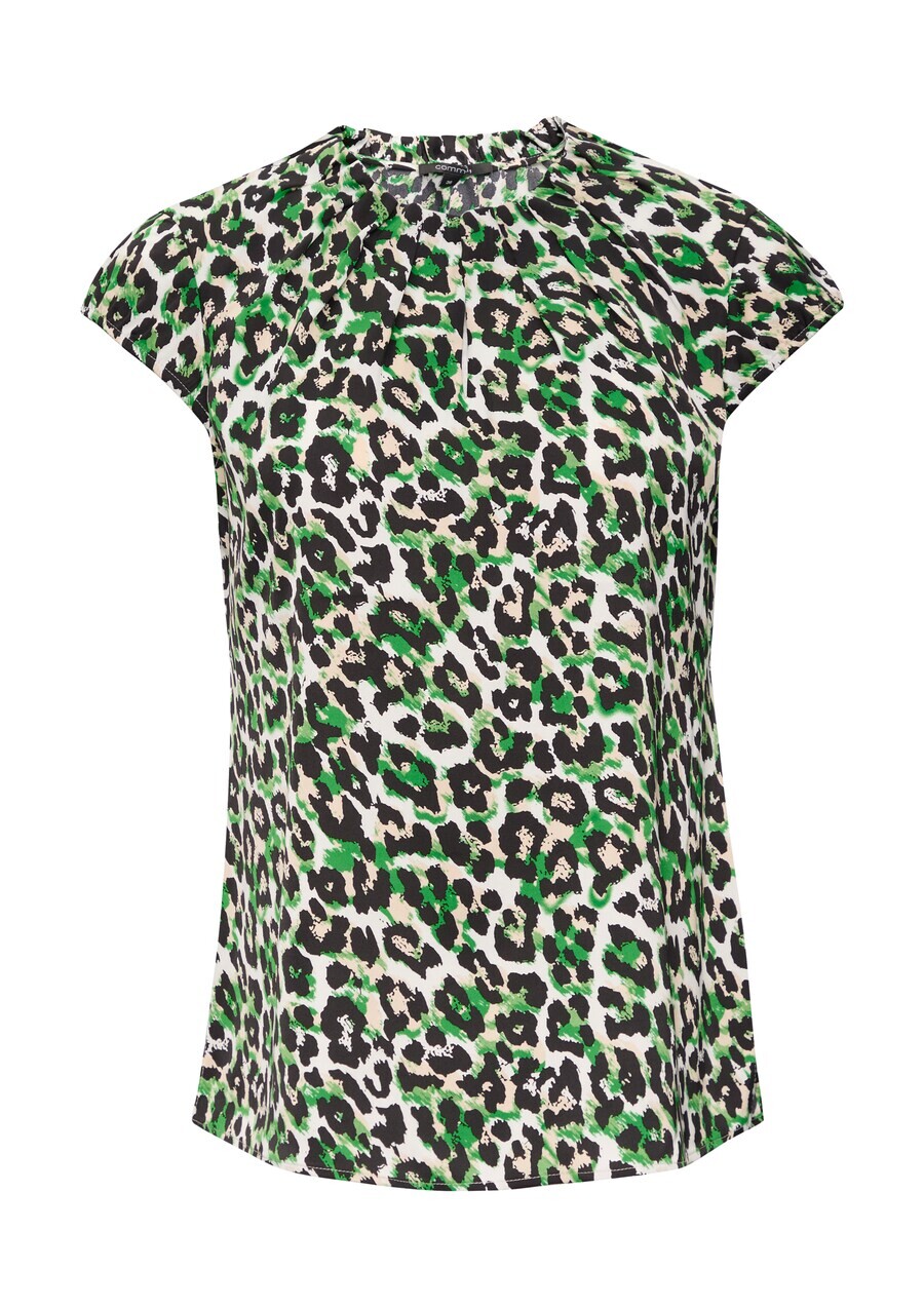 

Блузка с коротким рукавом COMMA Blouse, черный/белый
