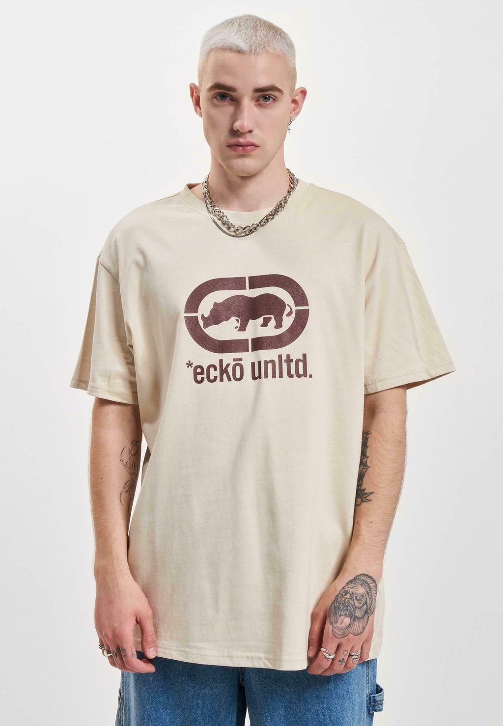 

Футболка с принтом JOHNRHINO ecko unltd., песочный