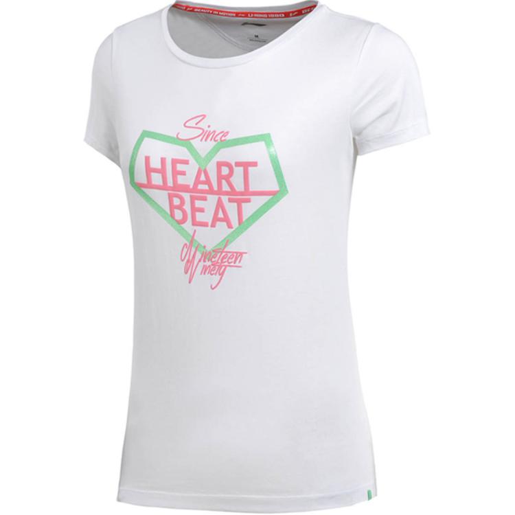 

LiNing Футболка женская стандартная белая, Белый, LiNing Футболка женская стандартная белая