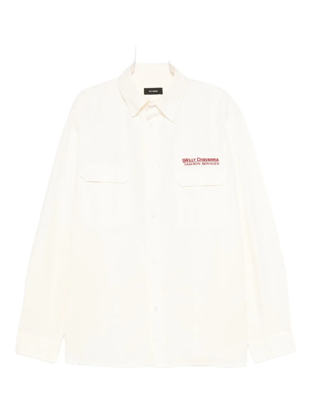 

Рубашка с логотипом Willy Chavarria, белый