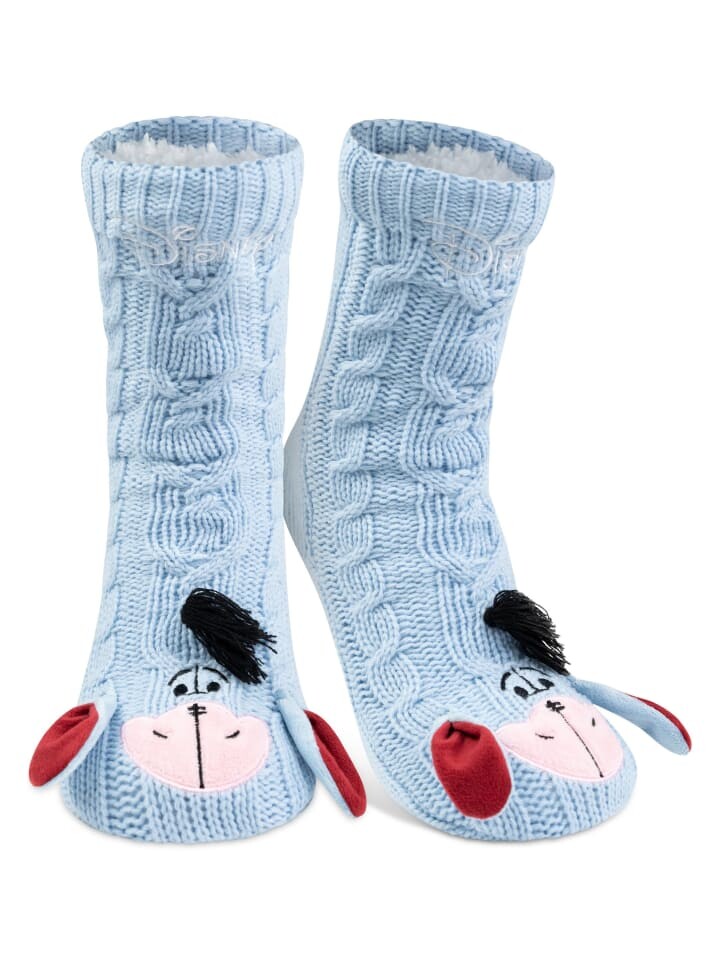 

Носки United Labels Disney I-Aah Esel Hüttensocken Winnie Puuh Kuschelsocken Sherpa, синий