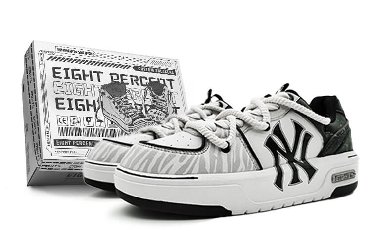 

Кроссовки MLB Chunky Liner Skateboarding Shoes Unisex Low-top White/gray, белый
