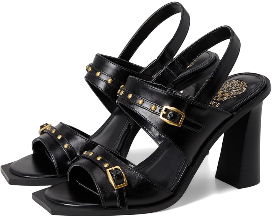 Туфли Vince Camuto Ridena Studded Buckle High Heel Sandals, черный