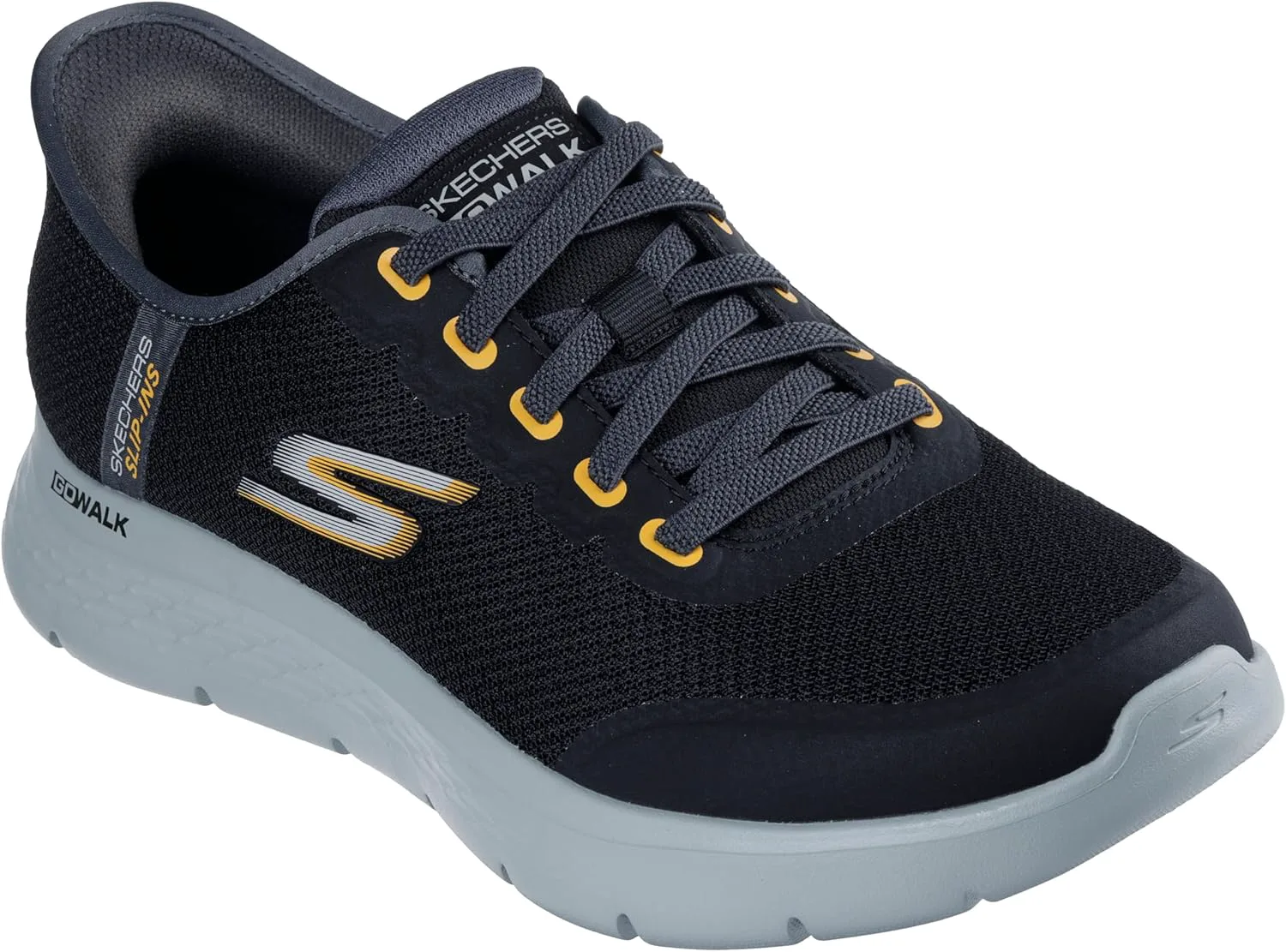 Мужские слипоны Skechers Go Walk Flex Netro без использования рук, черный