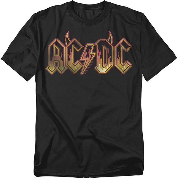 

Футболка с принтом Big & Tall AC/DC Fire Logo Licensed Character