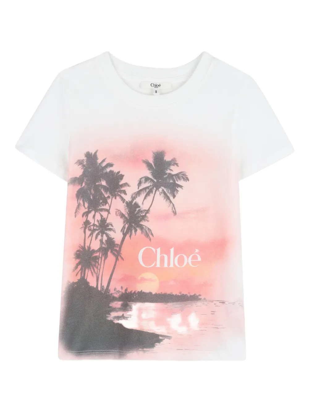 

Футболка с принтом Chloé Kids, белый