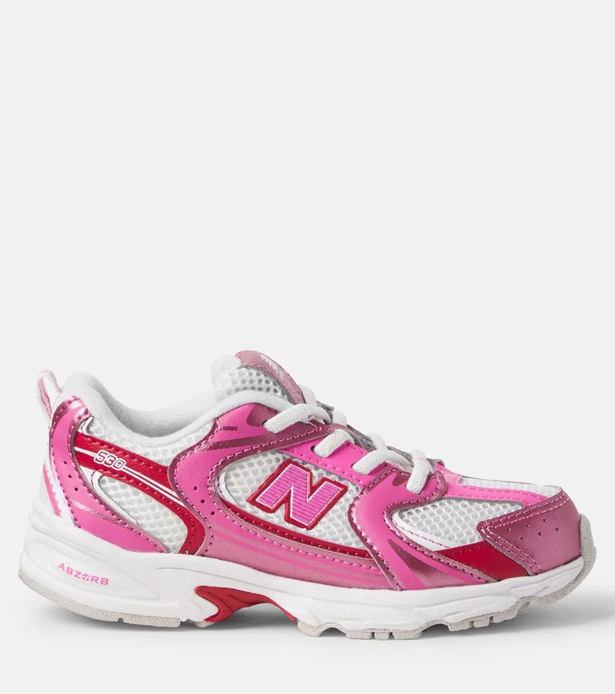 530 Кроссовки с эластичным ремешком New Balance Kids, розовый — фото 3