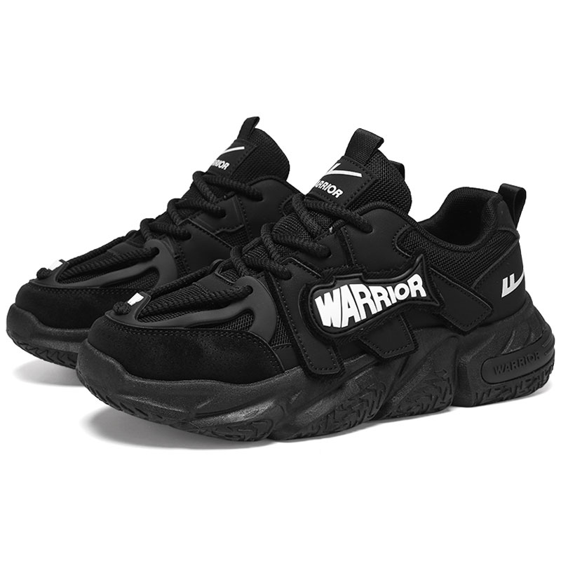 

WARRIOR Износостойкие утепленные низкие кроссовки на платформе с эффектом увеличения роста унисекс черные Flying Fish Edition, цвет Black Warrior (Flying Fish Edition)