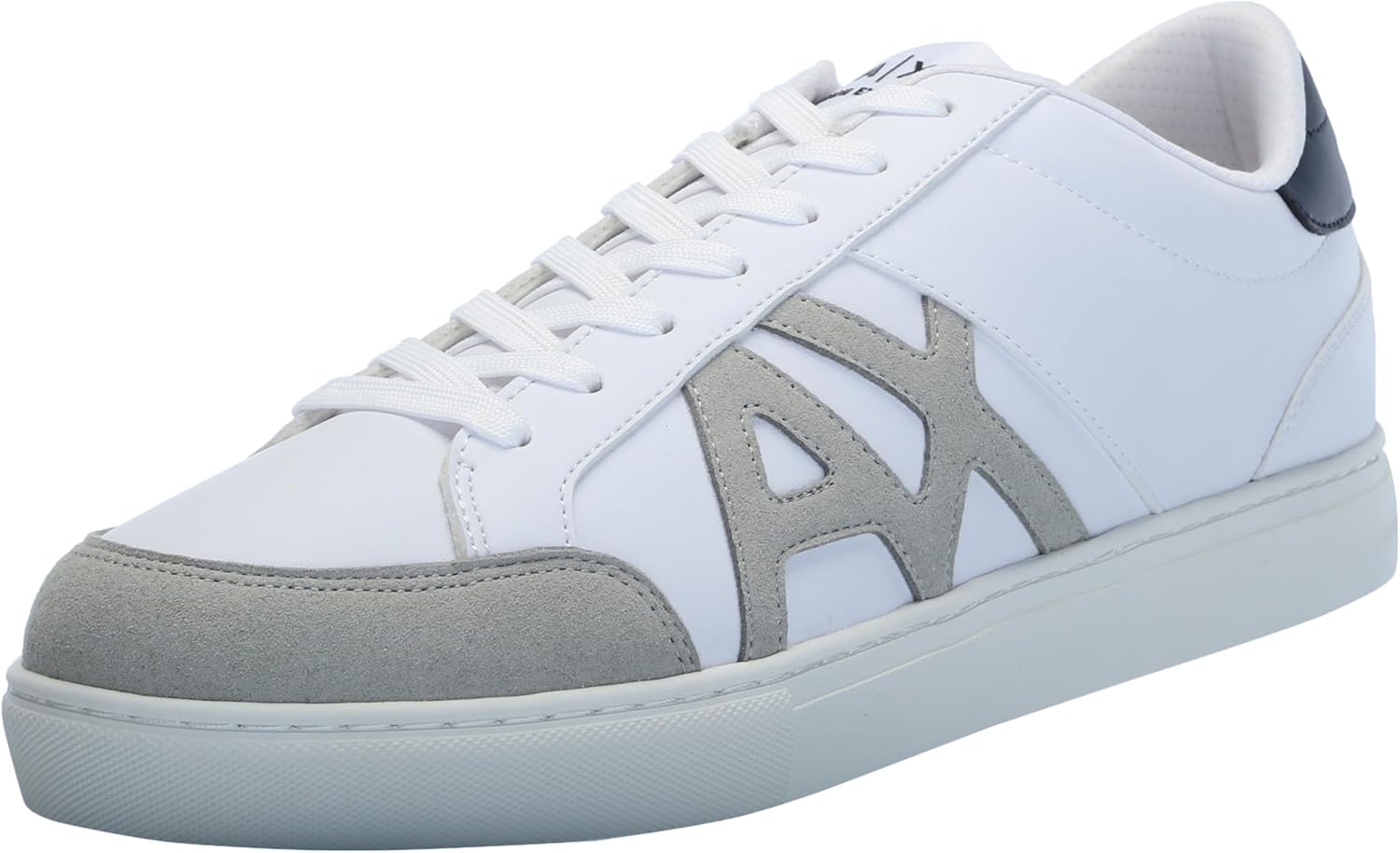 

Мужские кроссовки Armani Exchange Paris Low Top из замши с логотипом, белый/синий/темно-синий