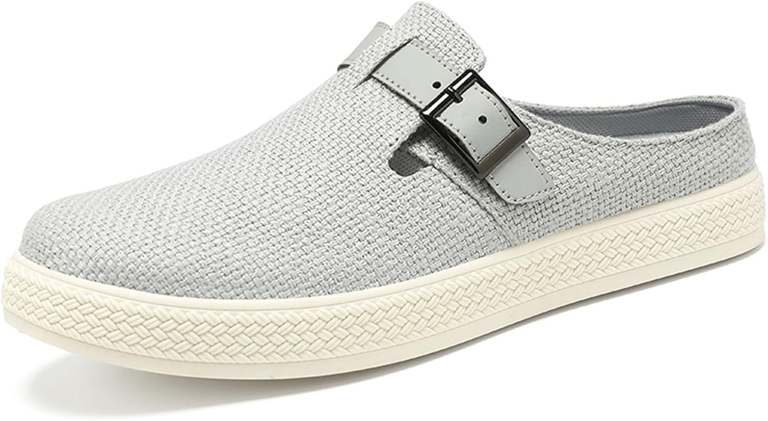 

Мужские удобные тапочки без застежек, мягкая обувь для дома и улицы, повседневная, легкая и дышащая, для лета и осени Generic, серый