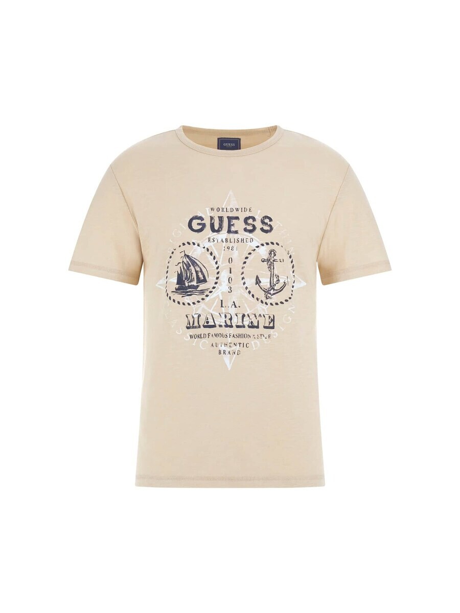 

Классическая футболка GUESS Shirt, бежевый