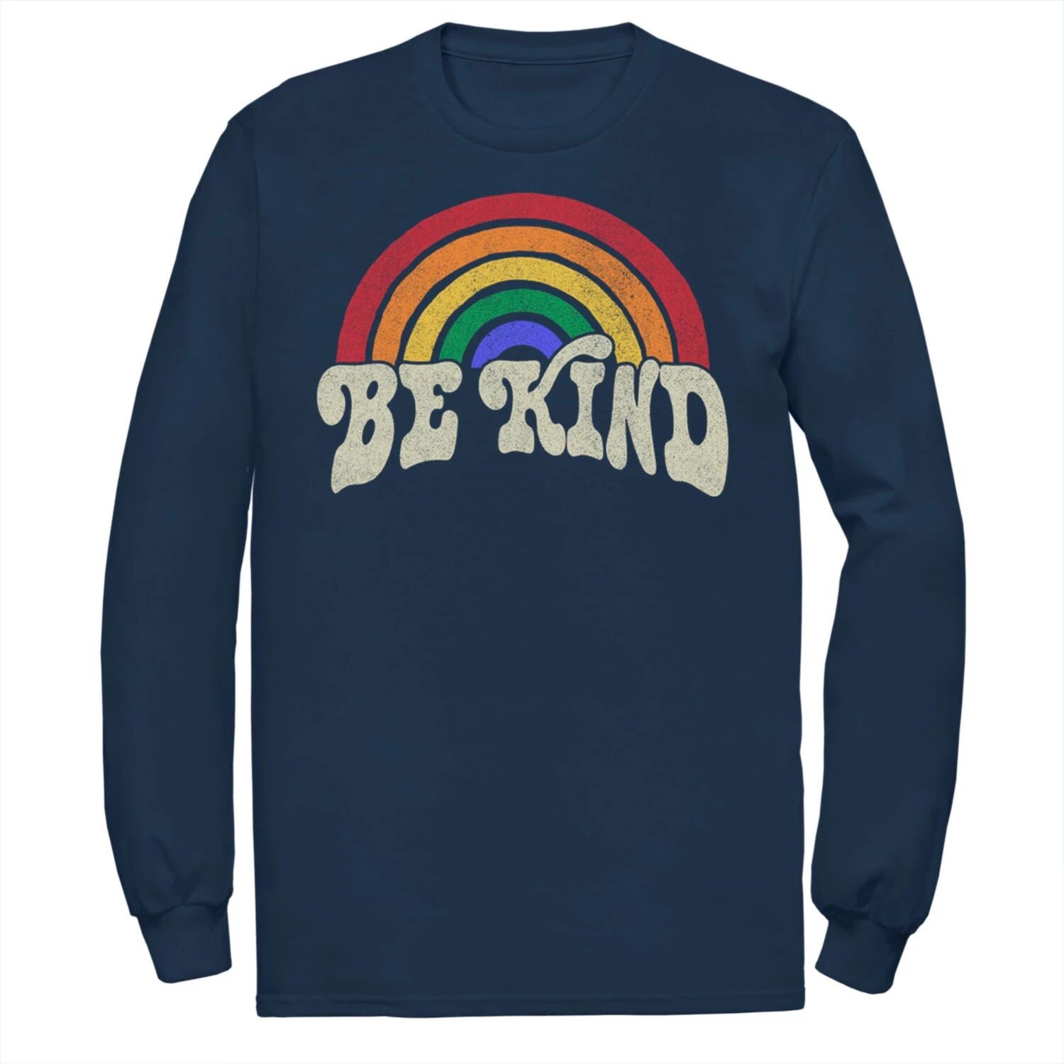 

Мужская радужная футболка Fifth Sun "Be Kind" в стиле ретро Licensed Character