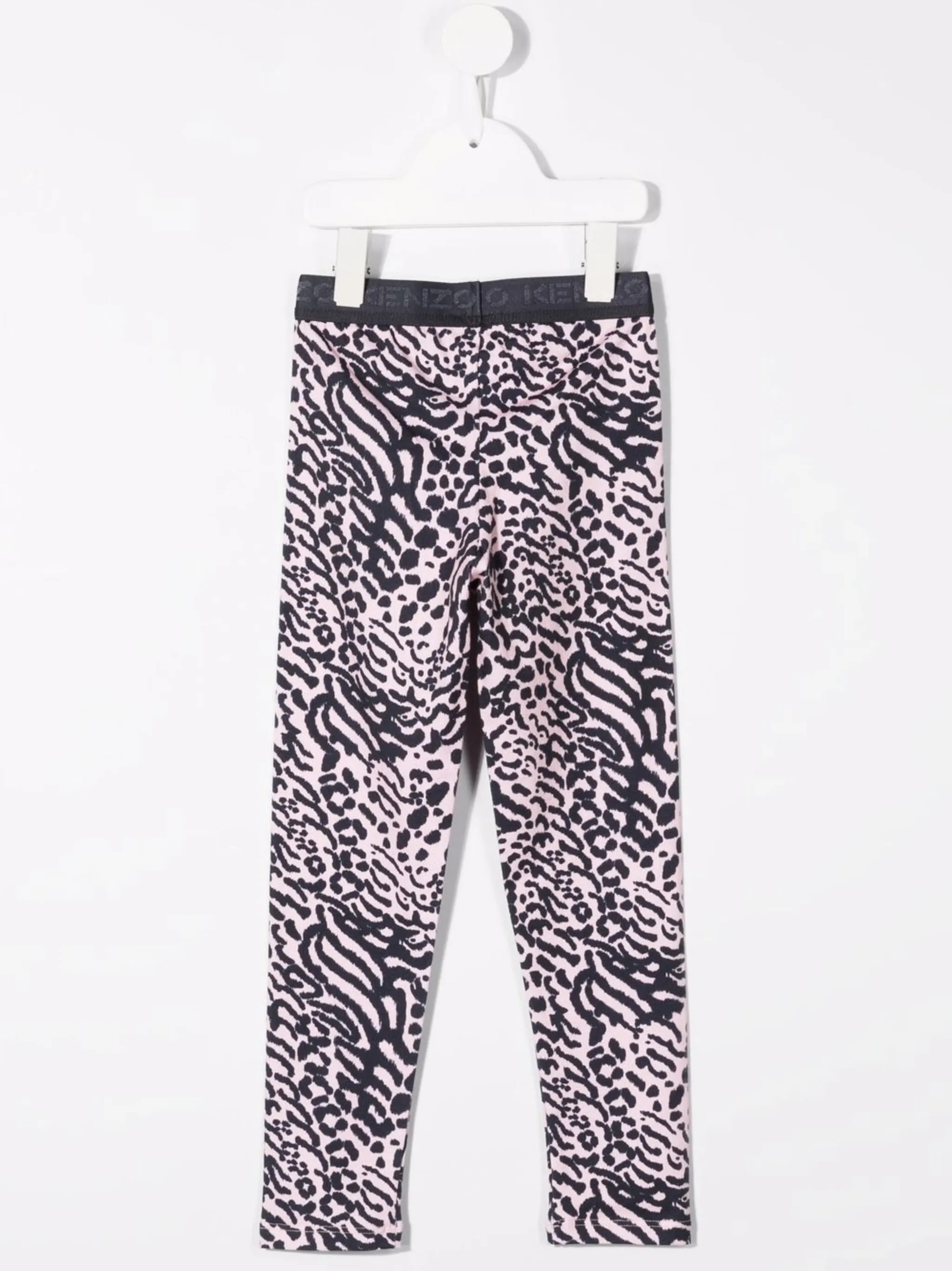 Легинсы с анималистичным принтом Kenzo Kids, розовый — фото 2