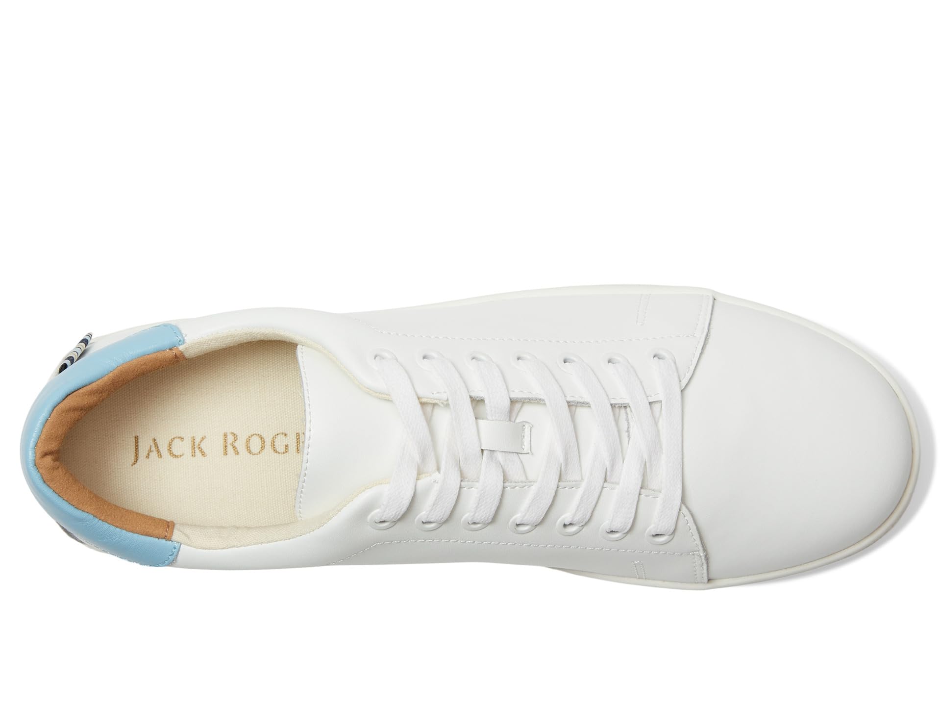 Кроссовки Jack Rogers Marina Sneakers, цвет White/Aqua Sky — фото 2