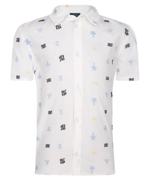 

Рубашка Regular fit Guess, белый