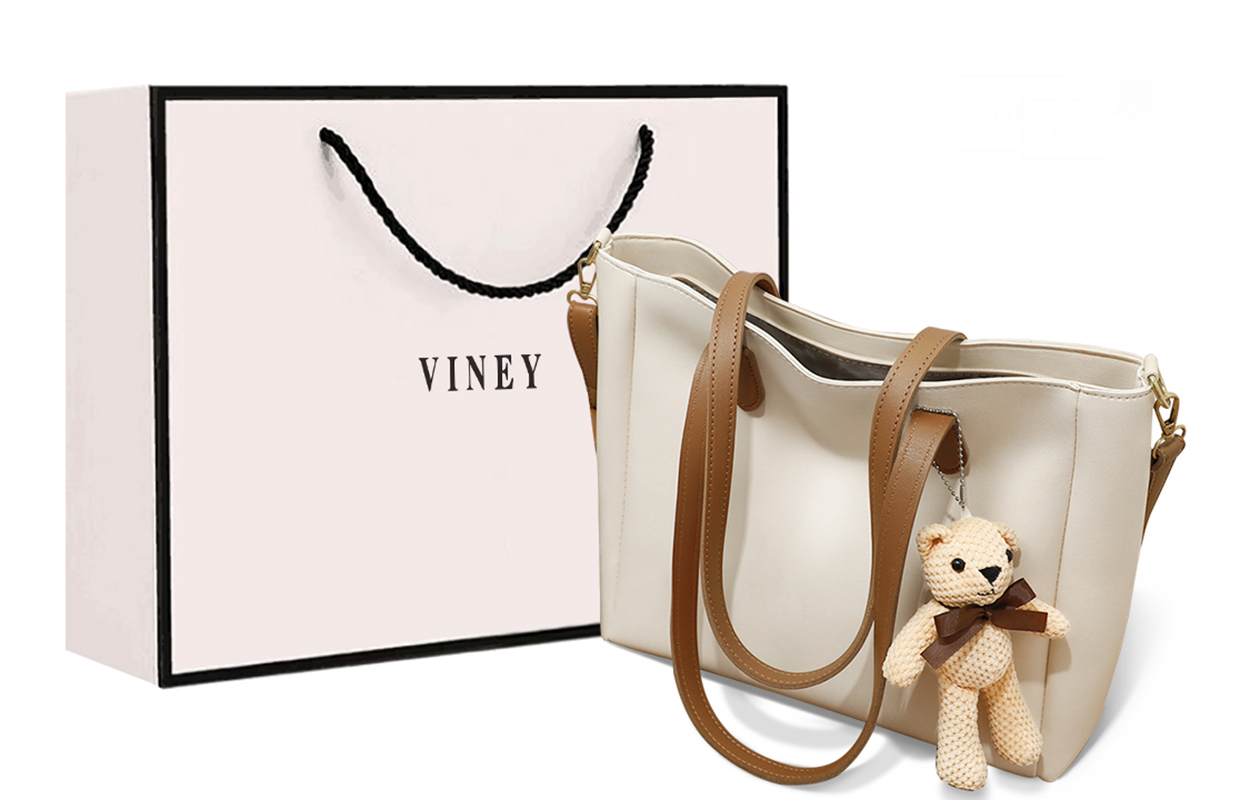 

Сумка-шоппер женская большая бежевая VINEY из спилка и искусственной кожи на одно плечо с перекрестным ремнем