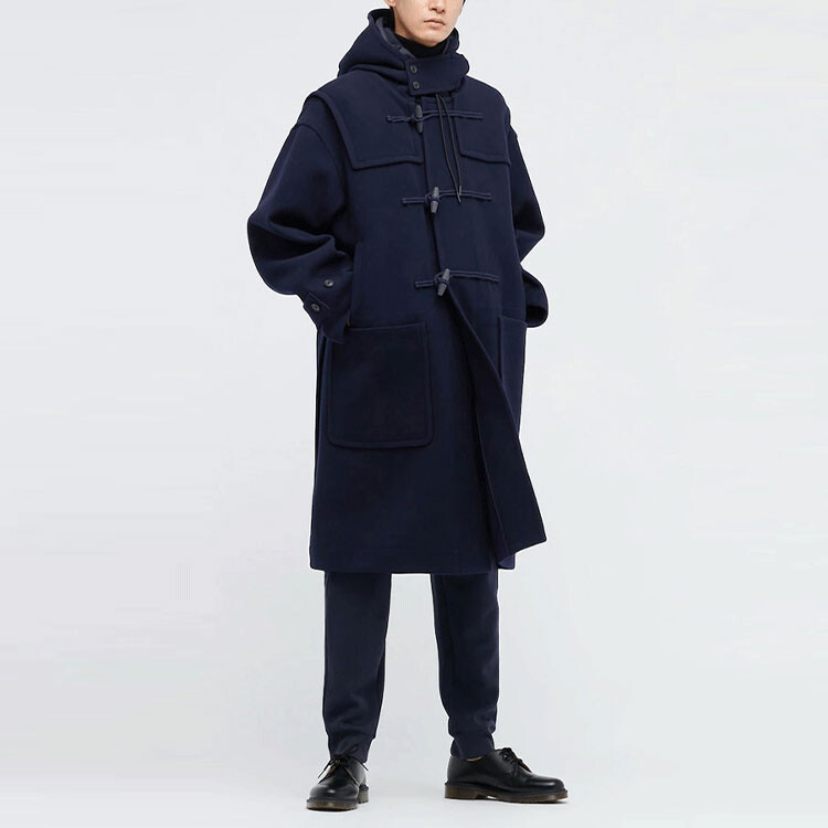 Пальто мужское Uniqlo +J Wool Oversized, 69 темно-синий — фото 2
