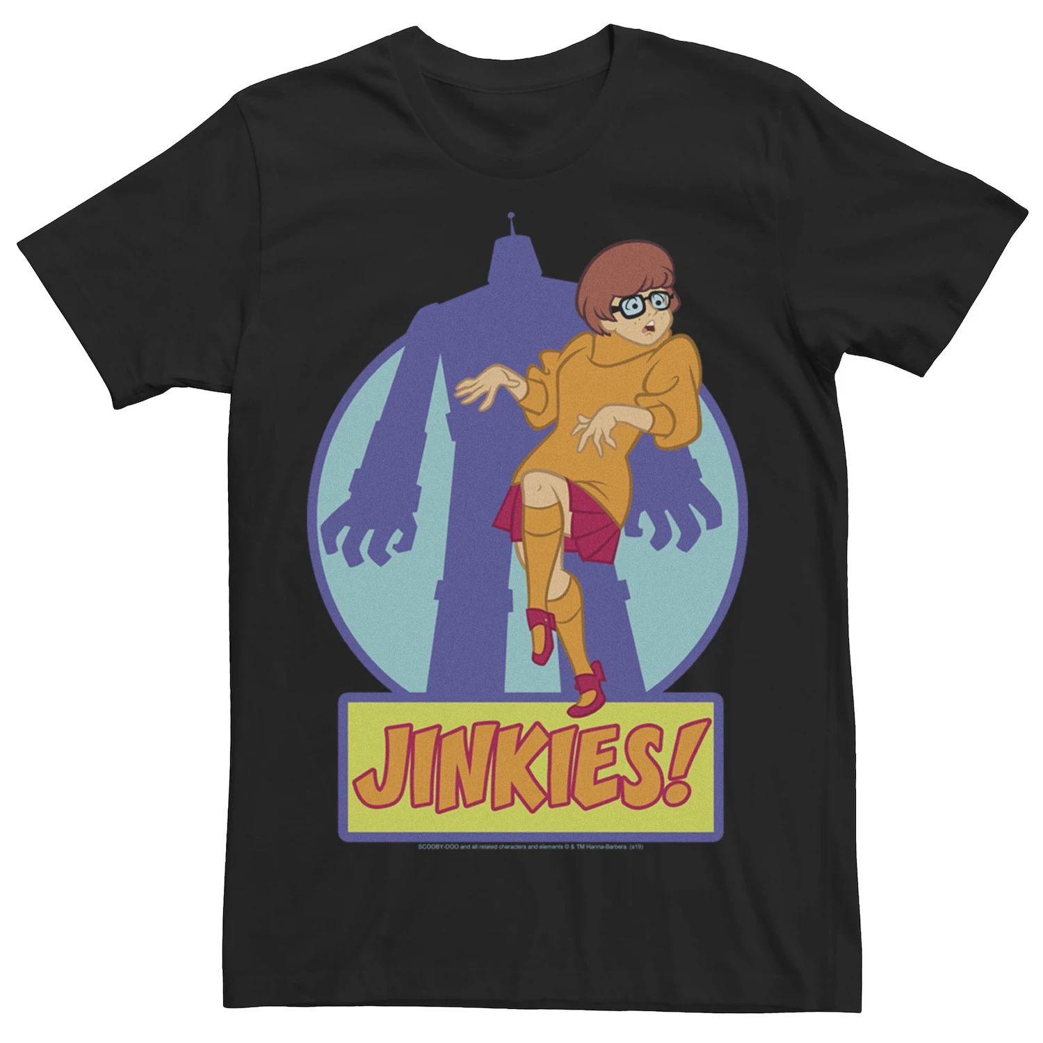 

Мужская футболка Scooby-Doo Velma Jinkies Monster Shadow Licensed Character