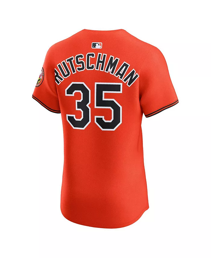 Мужская оранжевая альтернативная элитная футболка Baltimore Orioles Adley Rutschman 2 Nike — фото 3