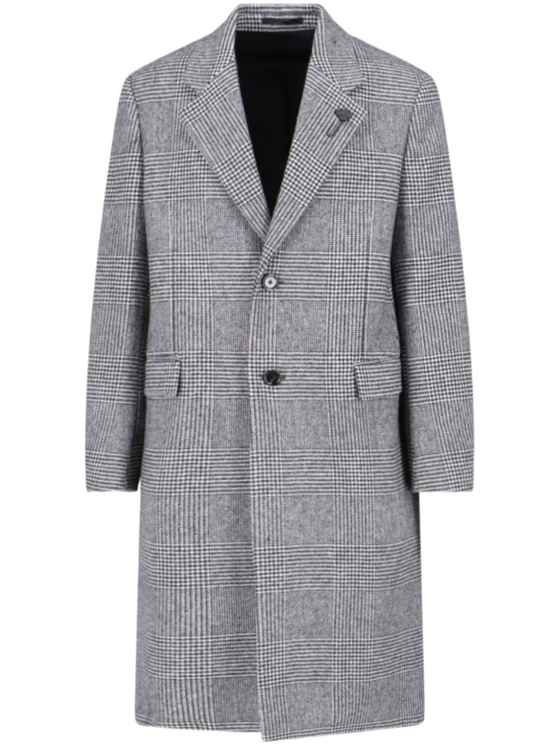 

Однобортное пальто Lardini, черный
