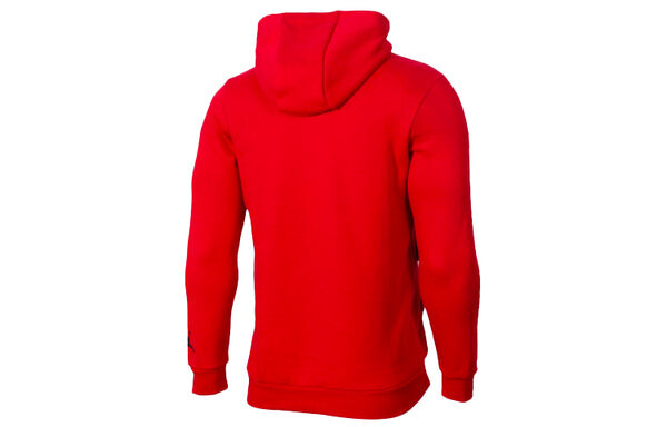 Толстовка Air Jordan Large logo Fleece Lined Pullover Athleisure Casual Sports Basketball Red, красный — фото 3