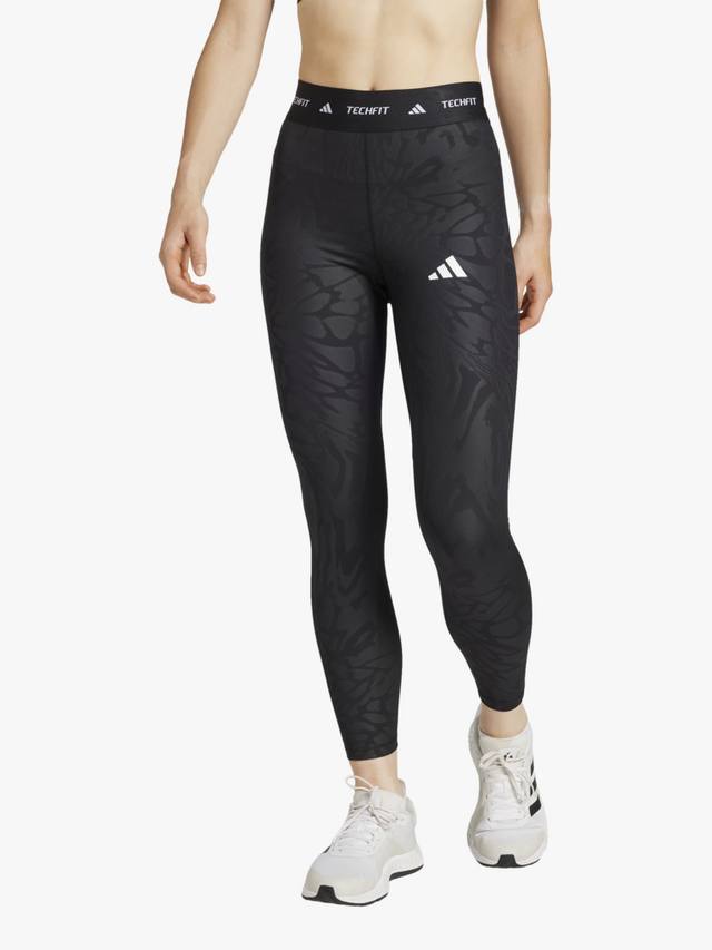 

Женские леггинсы under armour с принтом techfit 7/8 adidas, черный