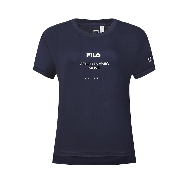 

FILA Футболка Women's RD Royal Blue Crew Neck Moderate Nipped in Waist, Синий, FILA Футболка Women's RD Royal Blue Crew Neck Moderate Nipped in Waist