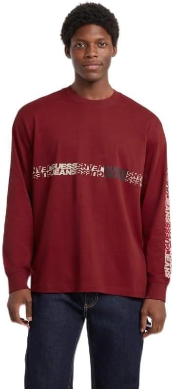 

Футболка с длинными рукавами, мужская повседневная Guess