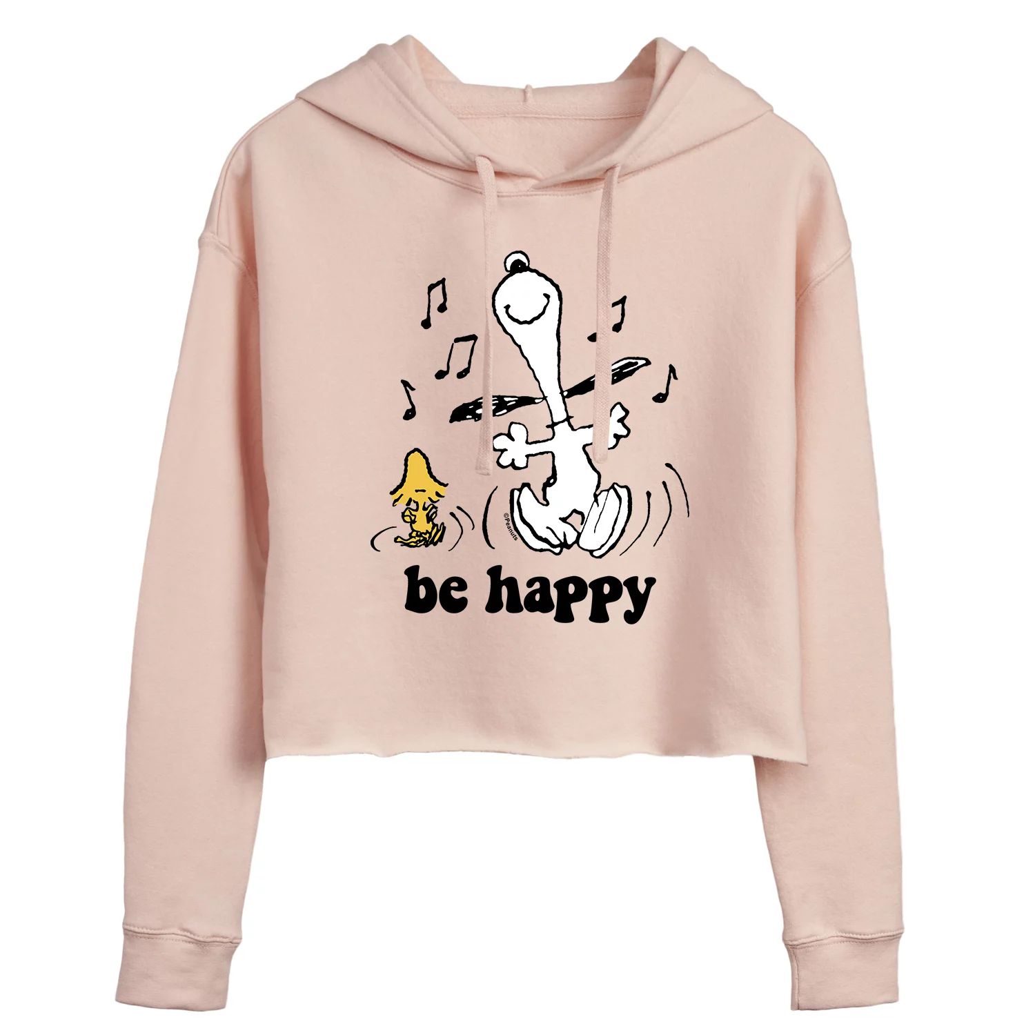 

Укороченное худи с рисунком Peanuts Be Happy для детей Juniors Licensed Character