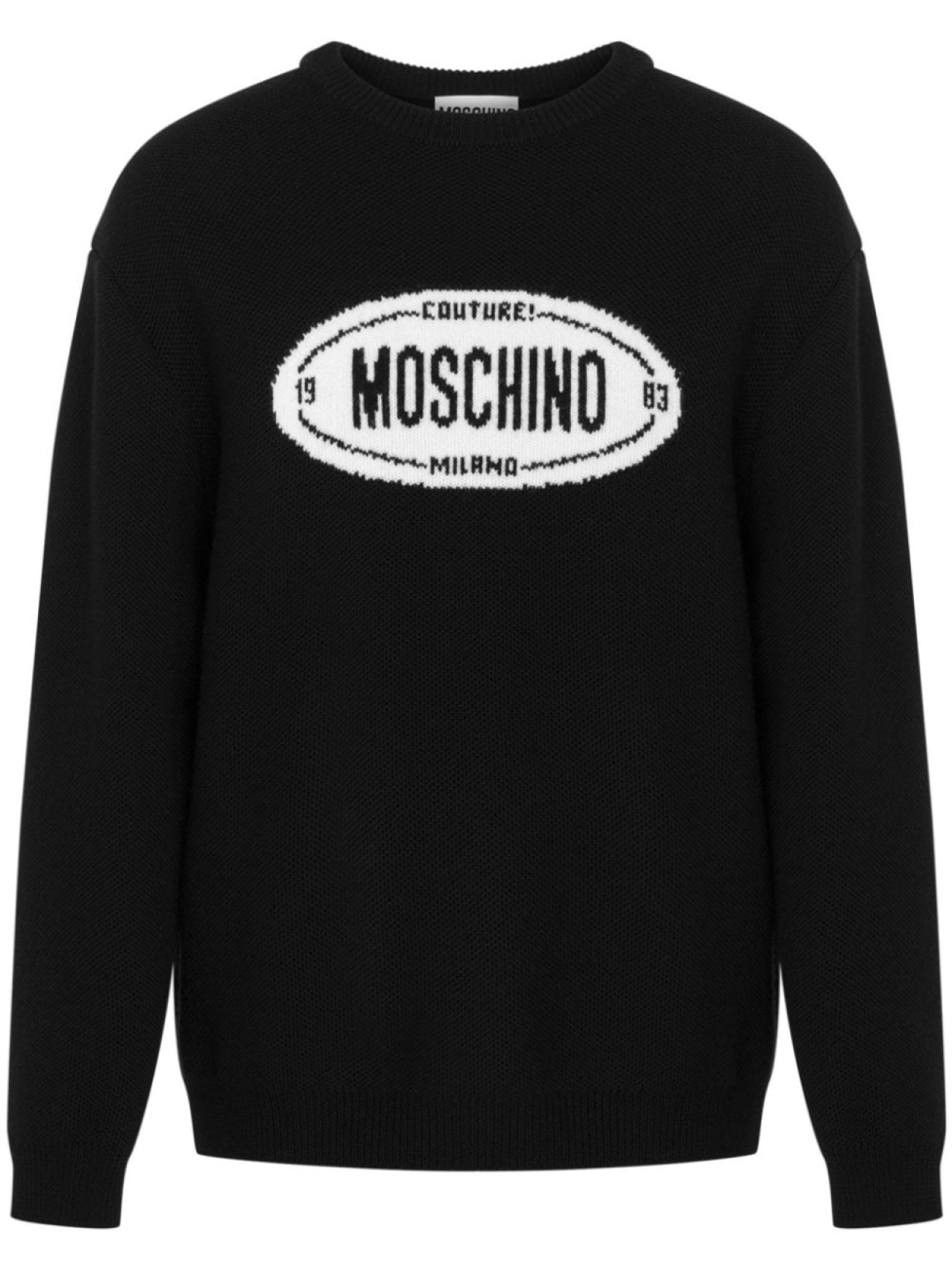 

Moschino джемпер из вирджинской шерсти с логотипом, черный