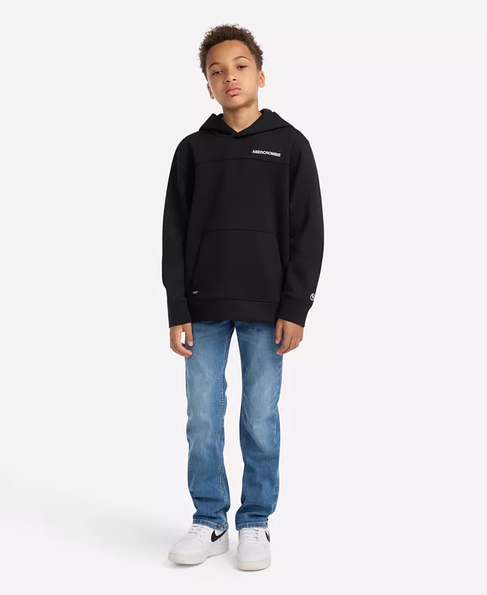 

Мальчики 8-20 YPB Neoknit Technical Pullover Hoodie Abercrombie Kids, черный