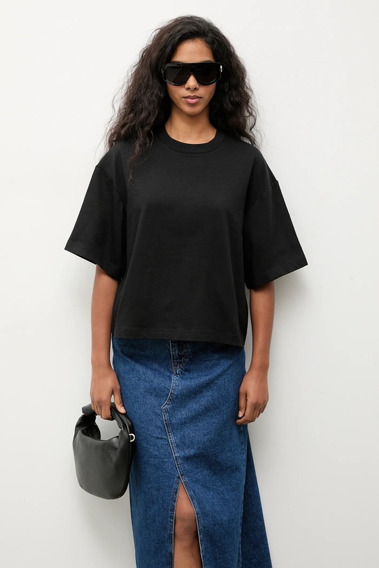 

Хлопковая футболка Answear.LAB, черный