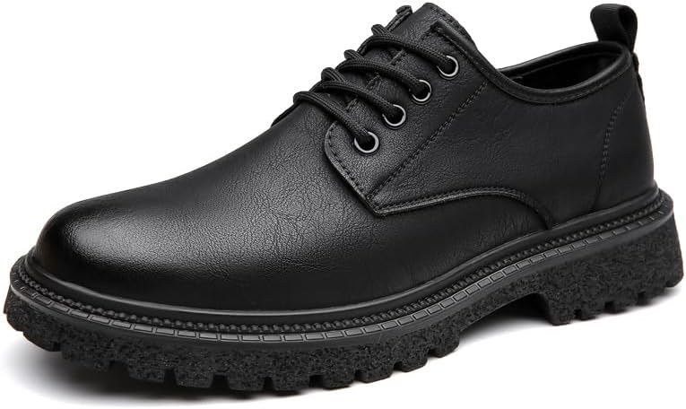 

Мужские повседневные кожаные туфли, дизайнерские, модные, универсальные, на платформе, деловые, дышащие кожаные туфли Sfwarmart, черный