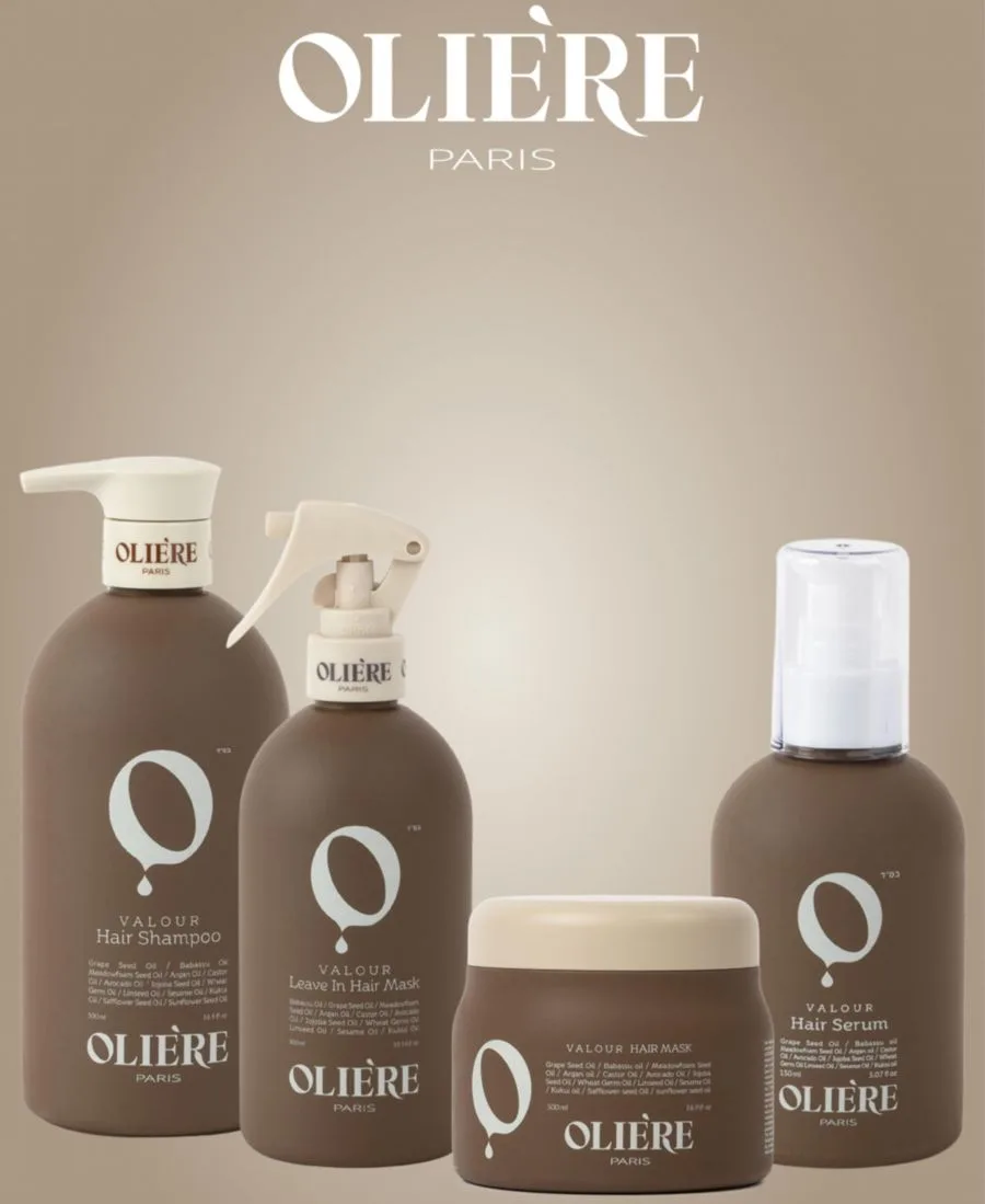 Oliere Paris Набор для ухода за волосами Valour Smoothing Repairing Shine-Enhancing Hair Care Set — фото 2