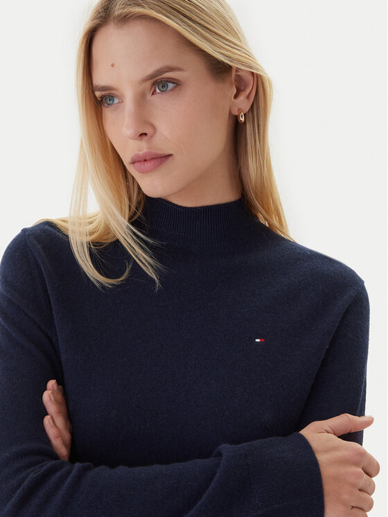 Свитер regular fit WW0WW47468 Tommy Hilfiger, синий — фото 4