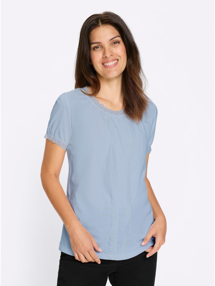 

традиционная рубашка ледяного синего цвета Sieh an!