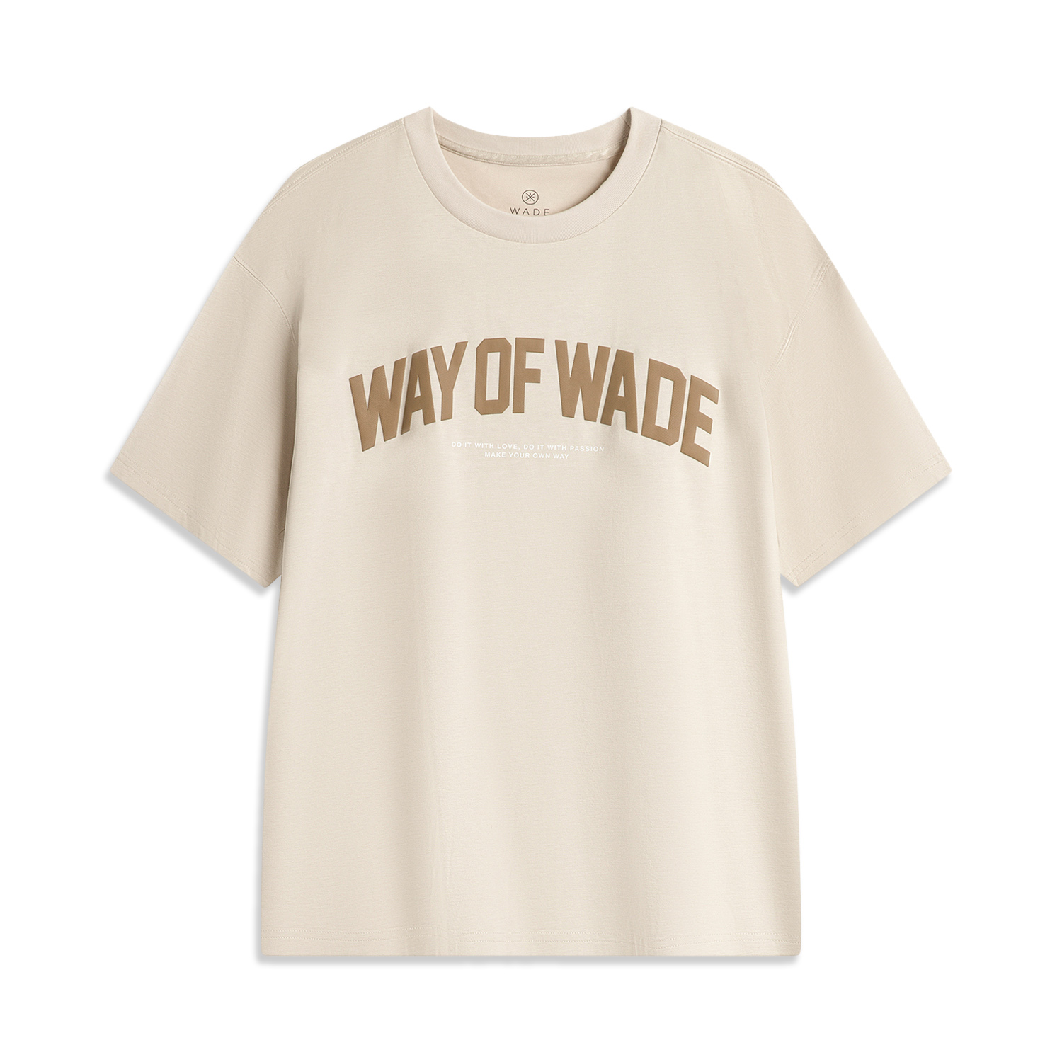 

LINING Футболка мужская овсяно-серого цвета Oat Gray, Серый, LINING Футболка мужская овсяно-серого цвета Oat Gray