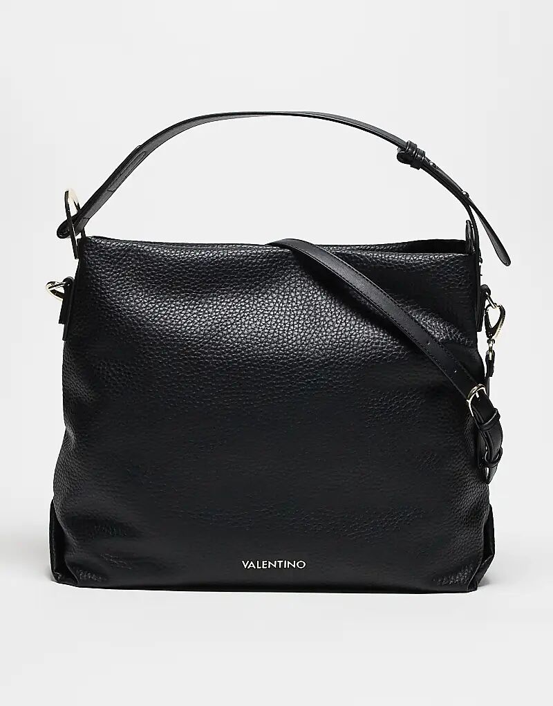 

Сумка-тоут Valentino Farrah Slouch с текстурой на плечо черного цвета