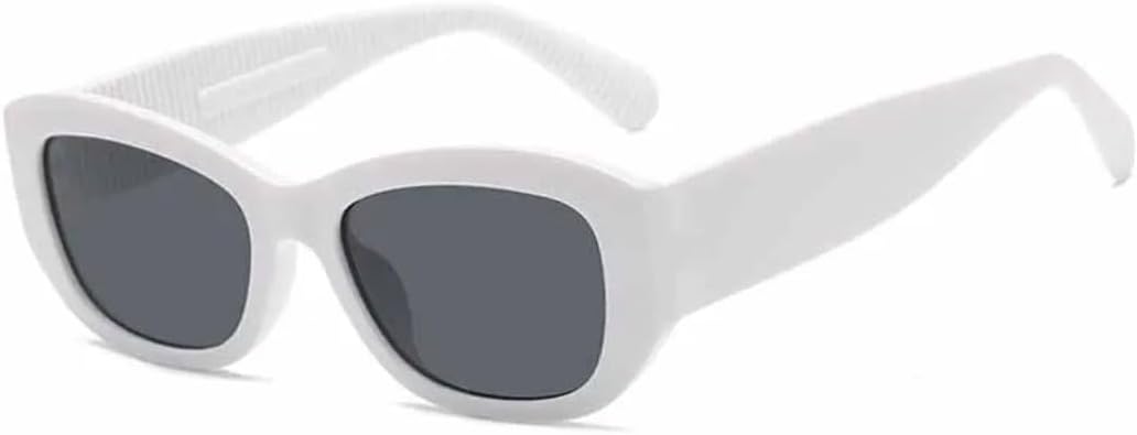 

Солнцезащитные очки с защитой UV400 | Цветные линзы "кошачий глаз" черного цвета | Для женщин и мужчин, для занятий спортом на открытом воздухе и вождения DSVIGF, White Gray