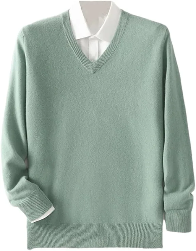 

Мужской свитер V-образным вырезом Casual Soft Warm Hamthuit