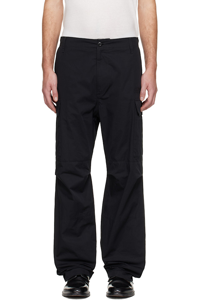 

Брюки-Карго с вышитым логотипом Mm6 Maison Margiela, черный